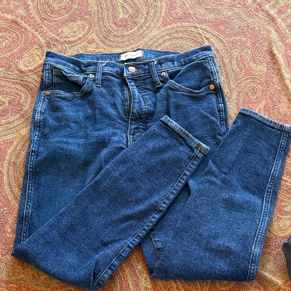 Madewell Women's High Rise Dark Blue Jeans